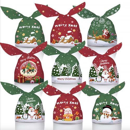 クリスマス ラッピング 袋 120枚セット クリスマス お菓子 クリスマス プレゼント ラッピング 袋 小分け クリスマス おしゃれ ギフトバッグ