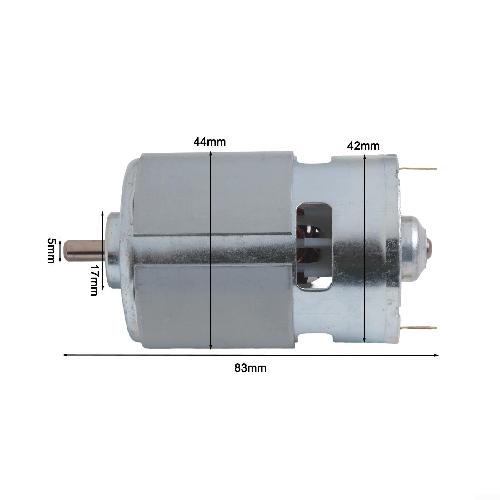 21V RS755 Motor für Unterlegscheibe und Elektro-Rasenmäher, D-förmiger Schaft, kompatibel mit Lithium-Batterie-Grasschneider