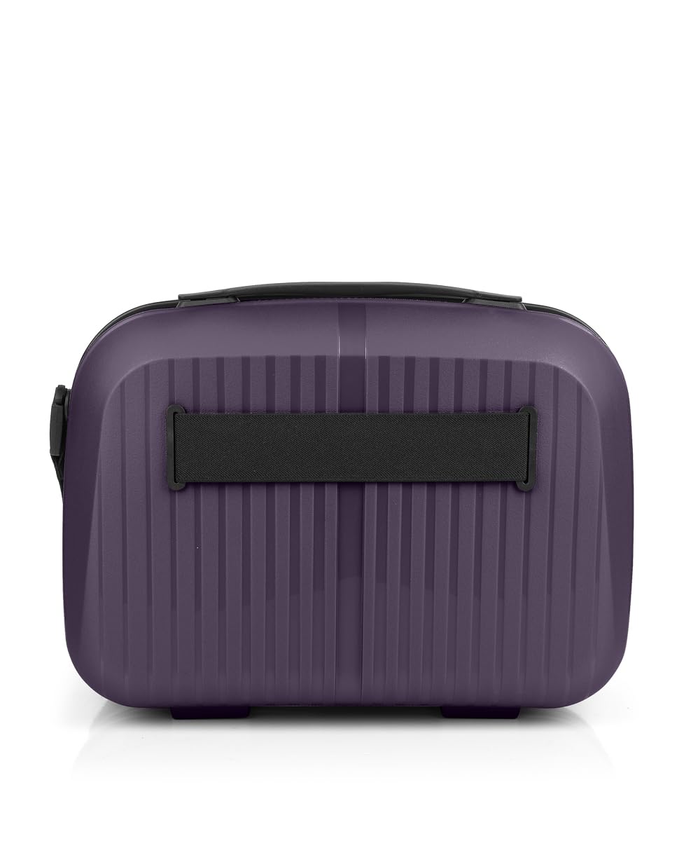 Gabol - Neceser de Viaje Rígido Brooklyn 35x27x17 cm - Peso 0,8kg con Capacidad 13,8L - Acople a Maleta y Correa Ajustable - Diseño Español en Polipropileno e Interior Reciclado RPET - Morado