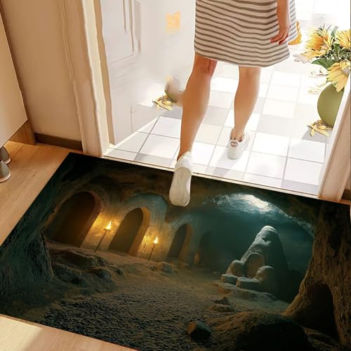 Tapis d'entrée souterrain grotte pour chambre et intérieur