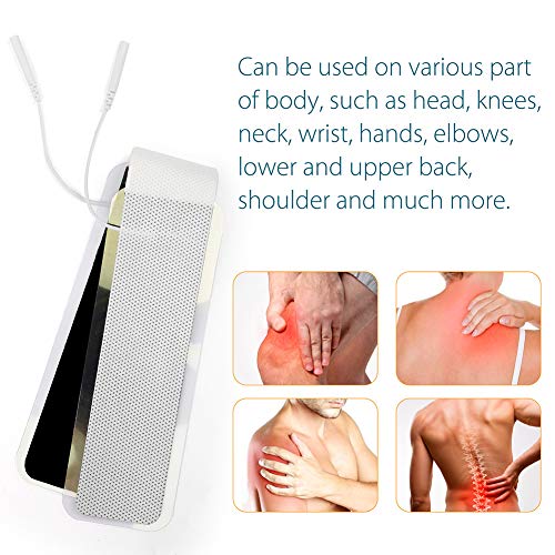Lotfancy Tens Unit Pads 1.65"X13.75", 4Pcs Electrode Pads Long Strip Shape, Tens Unit Replacement Pads For Electrotherapy #TOP5