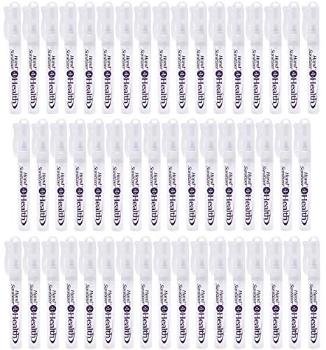 Hand Sanitizer Travel Spray, 50 Pack Mini Pocket Size Mist Pump Sanitizers, Sani-Mist Antibacterial Disinfectant Kills Germs