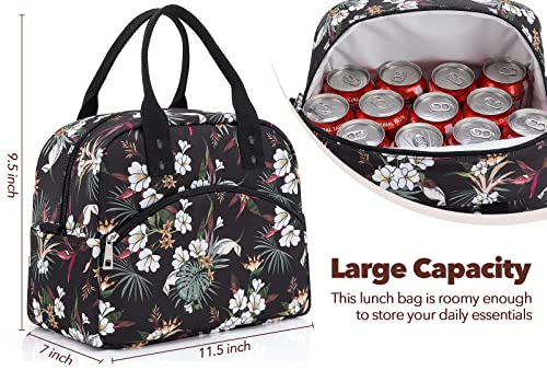 Kasibon Lunch Bag For Women Men Insulated Lunch Box Reusable Leakproof Soft Cooler Cooling Tote For Work Picnic Beach, Freezable Lunch Bag With Adjustable Shoulder Strap #TOP2