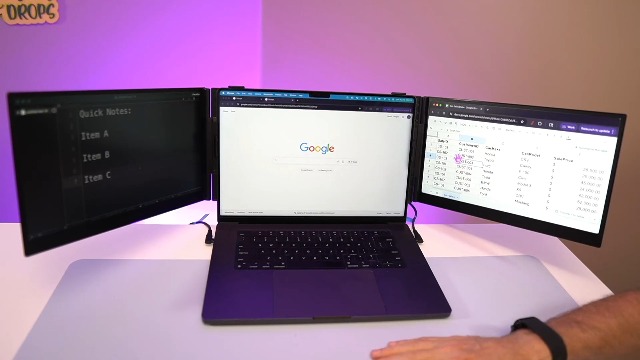Amazon.com: Triple Laptop Screen Extender, 14.1'' FHD 1080P Ultra