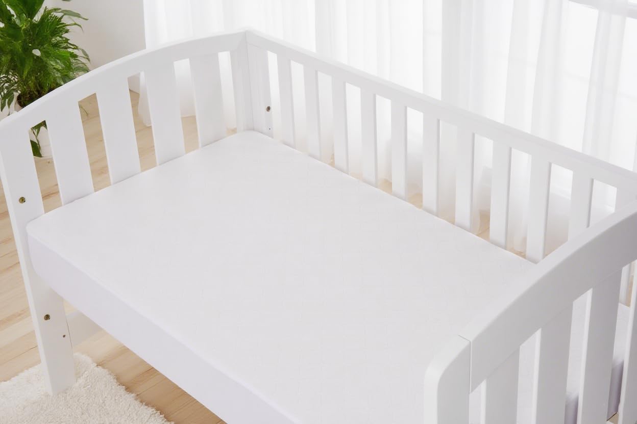 American Baby Company 2 Pack Waterproof Fitted Crib Mattress Protector 52" x 28" - Quilted, Noiseless, Ultra-Soft & Breathable Crib & Toddler Mattress Pad Cover