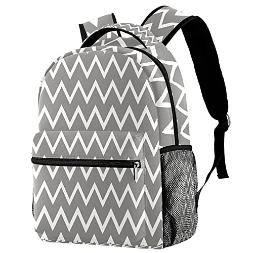Sac à dos voyage campus mixte gris avec poche gourde latérale