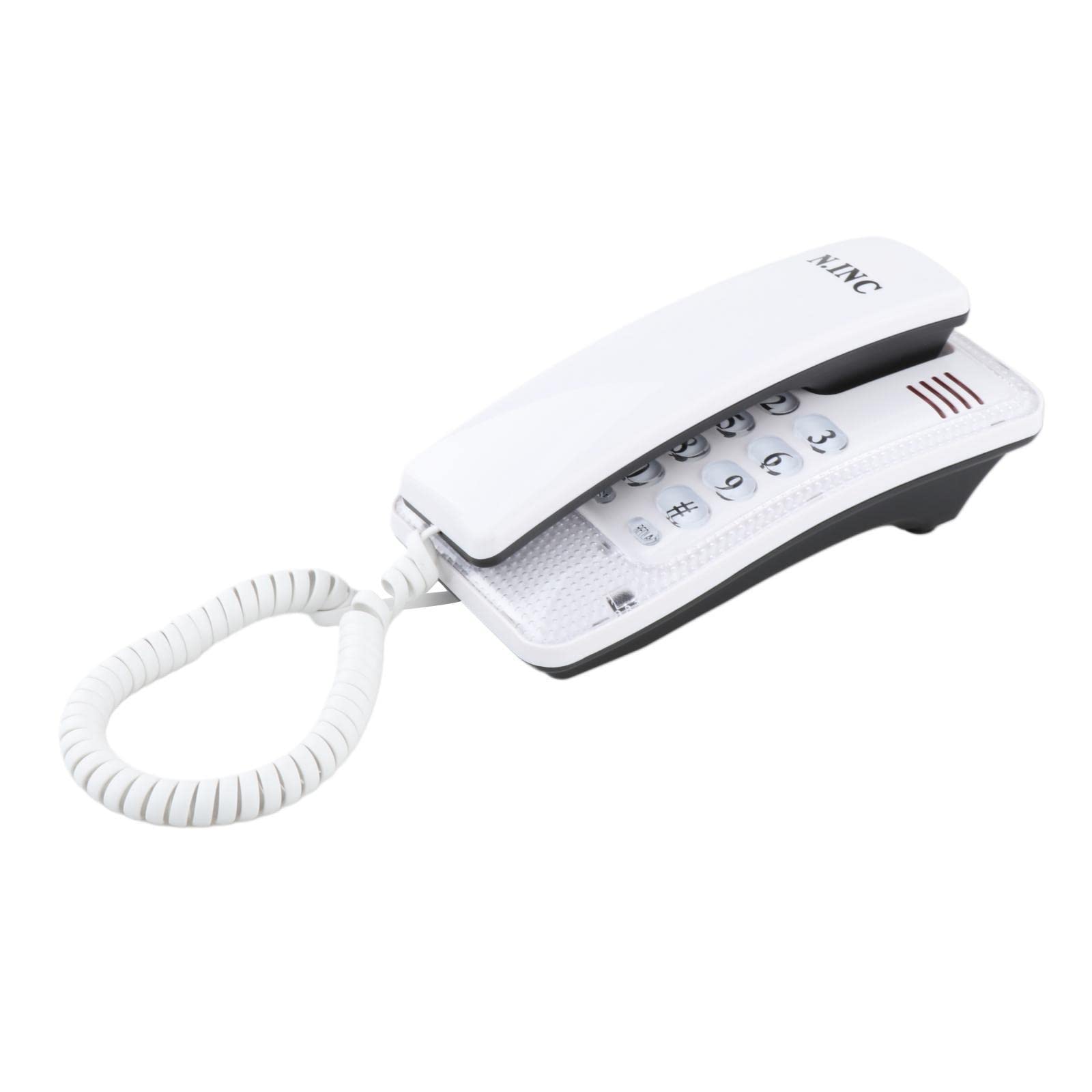 CLUB BOLLYWOOD Mini Wall Phone Corded Powered by Telephone Line for Hotel Family White | Consumer Electronics | Home Telephones & Accessories | Corded Telephones | Corded Telephones-picture-17