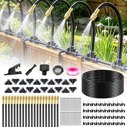Arrosage Automatique pour Jardin de 20M, Système d’ Arrosage Automatique à 360°, Kit de...