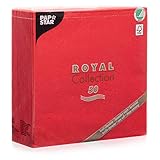 PAPSTAR 50 Servietten ROYAL Collection 1/4-Falz 40 cm x 40 cm rot