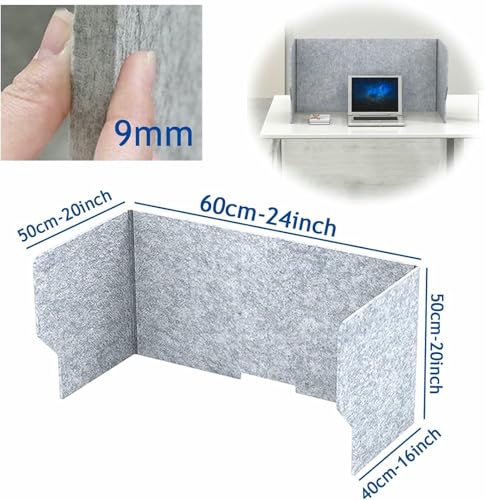 Écran de table isolation phonique avec diviseur de bureau en feutre