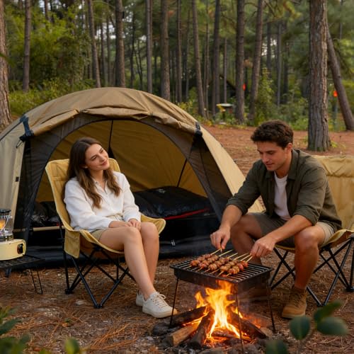 Carpa para 2 personas, 4 estaciones, impermeable y liviana miniatura 7