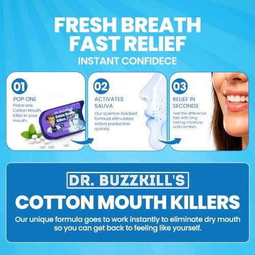 Dr. Buzzkill's Cotton Mouth Killers Variety, Sugar Free Dry Mouth Mints — view 5