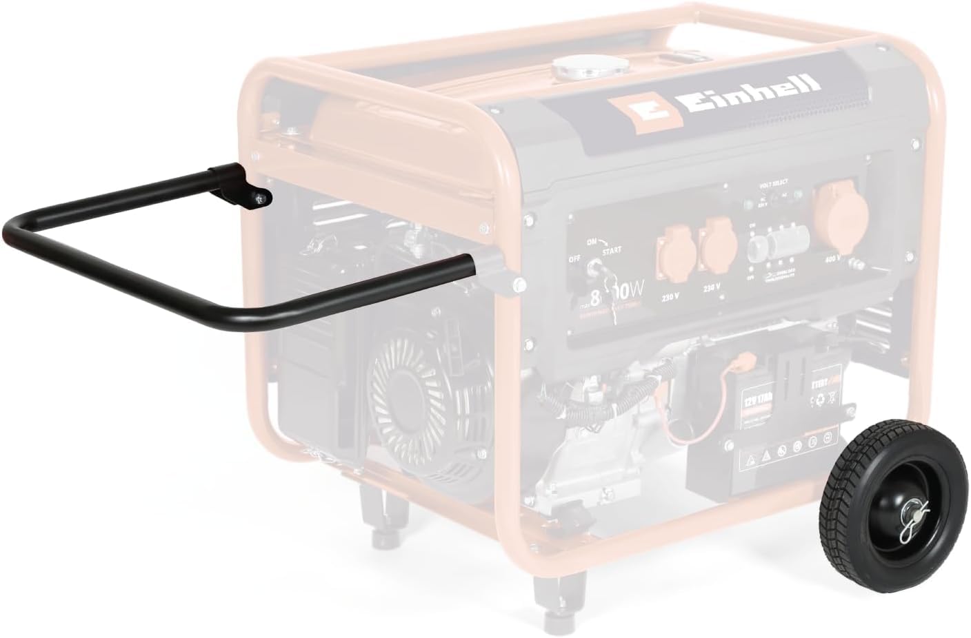 Generador de corriente (gasolina) TC-PG 8000 de Einhell (potencia máxima 8000 W, potencia continua máx. 7500 W, depósito de 25 l, motor de 4 tiempos, 2x 230 V, 1x 400 V, seguro a falta de aceite)