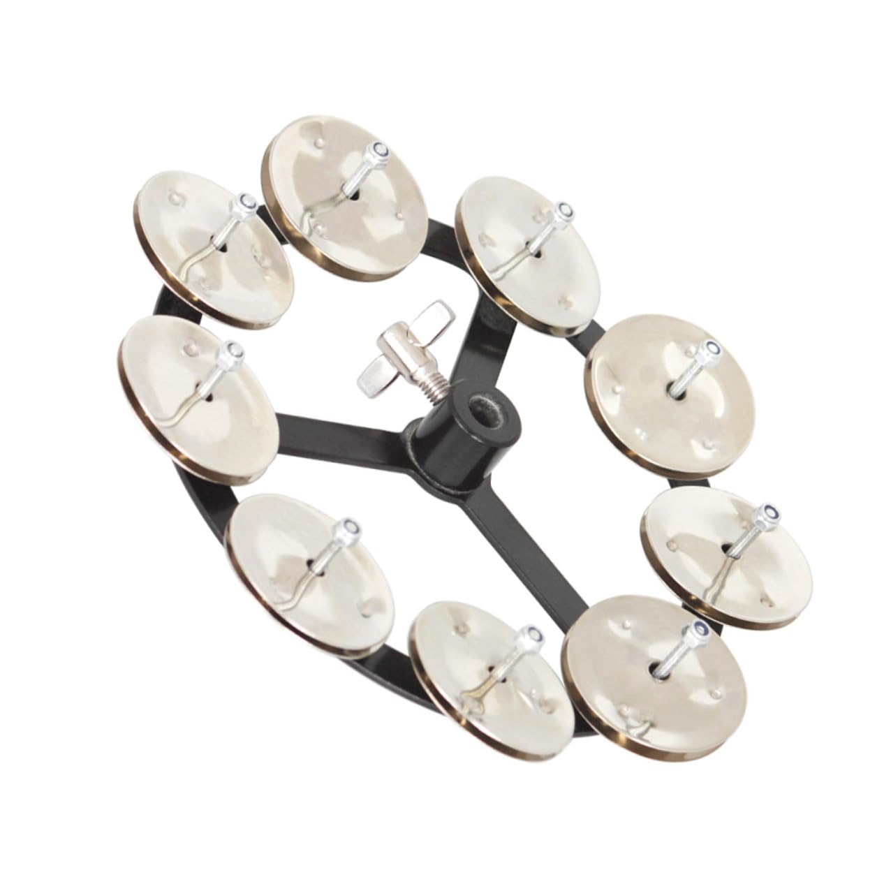 Cloche de Charleston en Cuivre Argentée, Accessoire de Batterie | Cloche de Cymbale pour Batterie, Remplace une Cymbale Fissurée, Peut être Actionnée au Pied