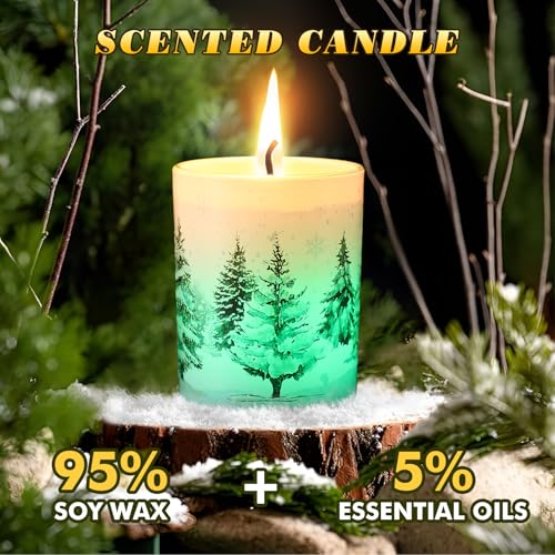 Christmasscentscandlesfestivescentedcandlejarswithcolorchanginglight76ozsoywaxfircedarwoodfragrancechristmascandlesforholidaydecorsnowforest  Urban Country Home Decor Christmas scents candles festive scented candle jars with color changing light 76oz soy wax fir cedarwood fragrance christmas candles for holiday decor snow forest  urban country home decor