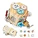 DKINY 13-in-1 Motorikwürfel Motorikspielzeug ab 1 Jahr Aktivitätswürfel Busy Activity Cube Montessori Lernspielzeug Aktivitäts Würfel Steckwürfel Busy Board Baby Holzspielzeug für Kinder ab 1 Jahr Baby,Schwarz günstig Kaufen-DKINY 13-in-1 Motorikwürfel Motorikspielzeug ab 1 Jahr Aktivitätswürfel Busy Activity Cube Montessori Lernspielzeug Aktivitäts Würfel Steckwürfel Busy Board Baby Holzspielzeug für Kinder ab 1 Jahr