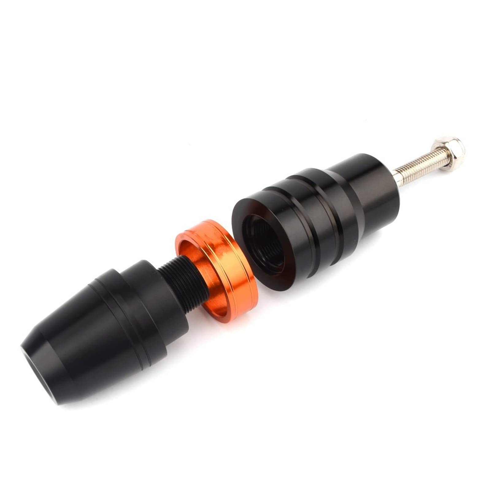 Ochrona przed upadkiem motocykla Dla YAMAHA MT-03 MT03 MT 03 2015 2016 2017 Akcesoria Motocyklowe Rama CNC Klocki Hamulcowe Suwaki Wydechowe Crash Protector (Kolor : Tytan)