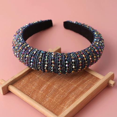 scicent Headband Baroque Boho Jewelry Hairbands Padded Rhinestone Head band Wide Women's Fashion Headbands 16415 - Image 4