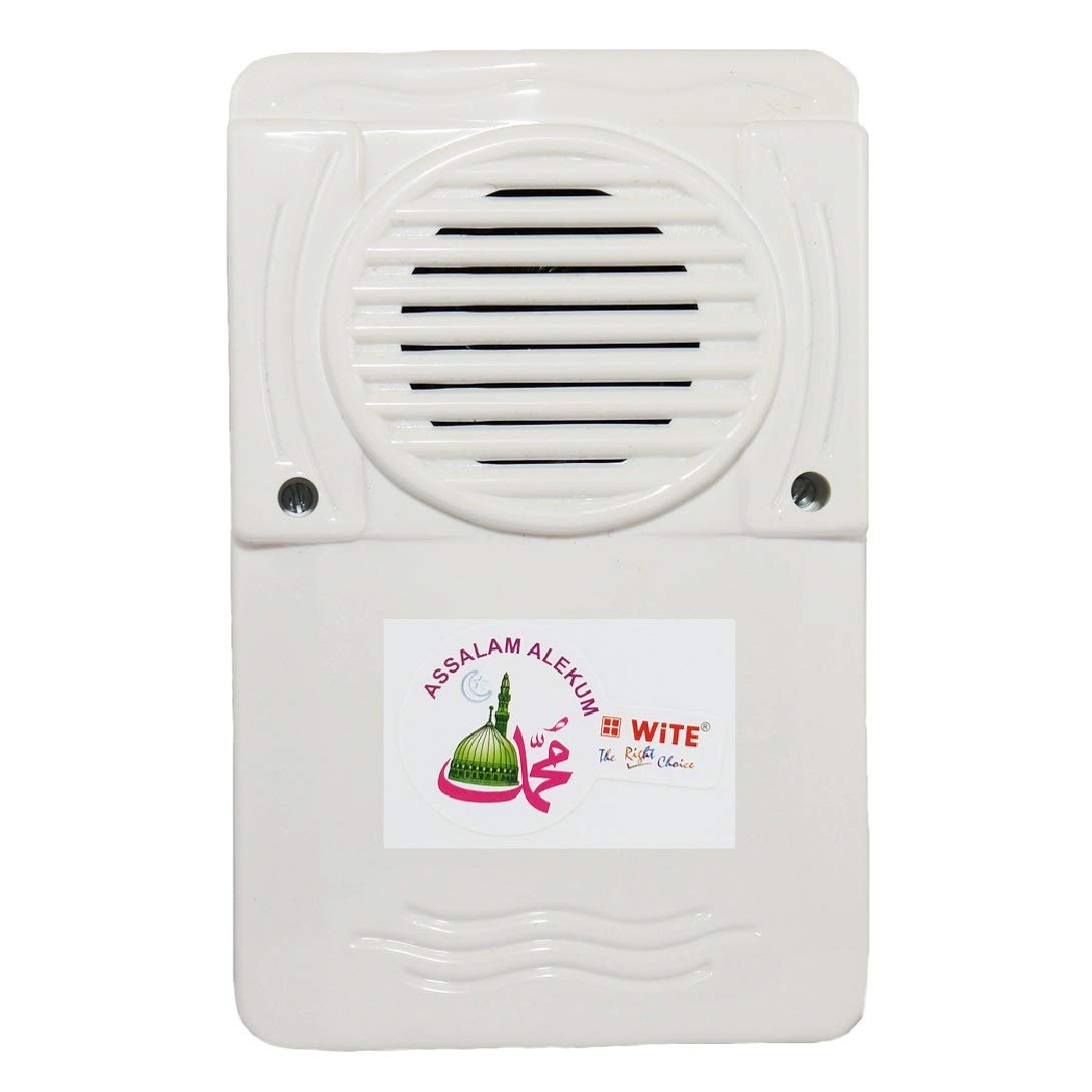 WiTE The Right Choice Plastic Assalam Walekum Rectangular Shape Muslim Religion Tune Wired Door Bell, 10 X 8 X 3 cm, White (B07NT44XTW) Amazon Price History, Amazon Price Tracker