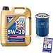 Produktbild QR-PARTS 69389393 Filter Set Inspektionspaket 5 Liter Liqui Moly Motoröl Longlife III 5W-30 MANN-FILTER Ölfilter