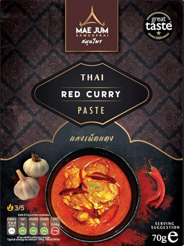 Pasta de curry rojo tailandés tradicional de Mae Jum