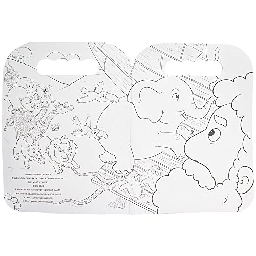 Livro de Colorir com alça: Arca de Noé