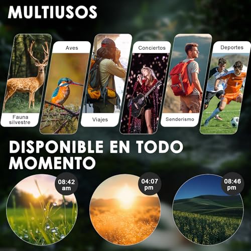 Carastek 12x42 Prismáticos Profesionales Pequeños y Potentes para Adultos Prismas BAK-4 y Lentes FMC Impermeables con Adaptador para Teléfono, para Observación de Aves Senderismo Caza