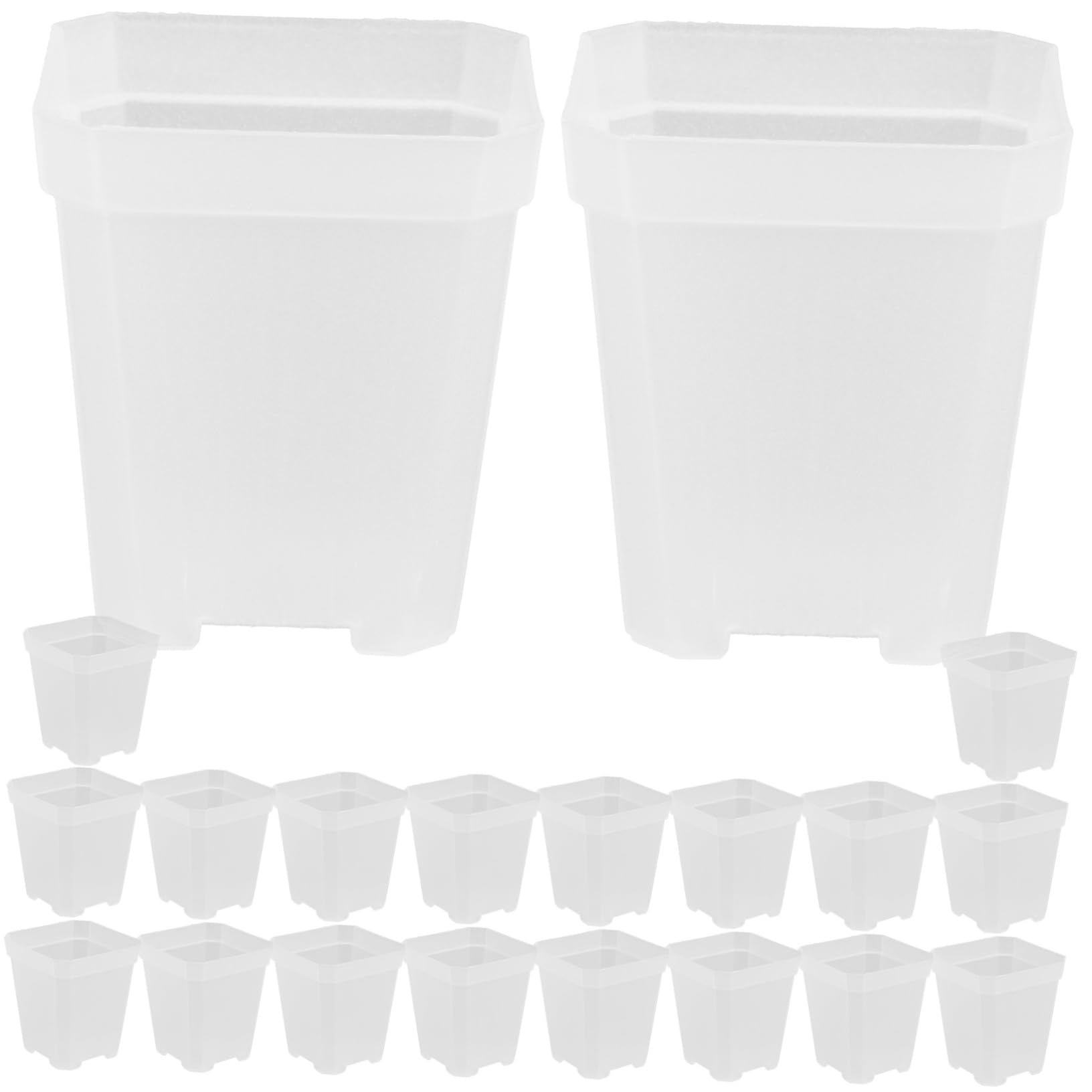 Mipcase 80pièces Pots De Semis Plastique pour Plantes Succulentes Cuvettes De Culture Durables avec Drainage Idéales pour Jardinage Intérieur Et Extérieur
