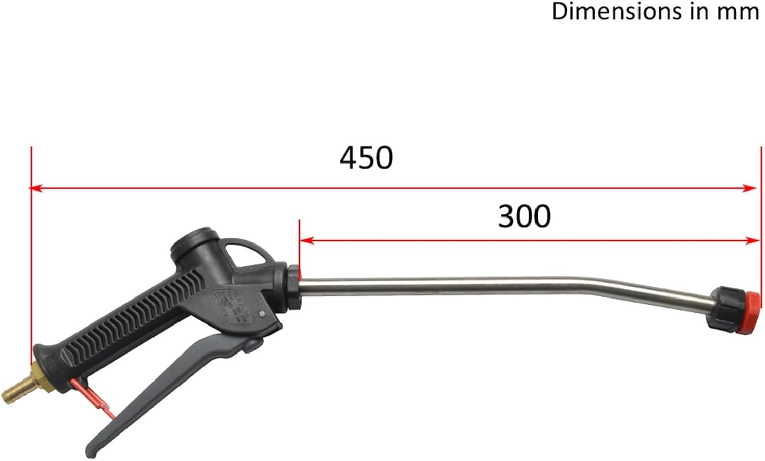 Hand Caulking Guns Spray Foam with Barb Fitting for Compressed air Foam Generator