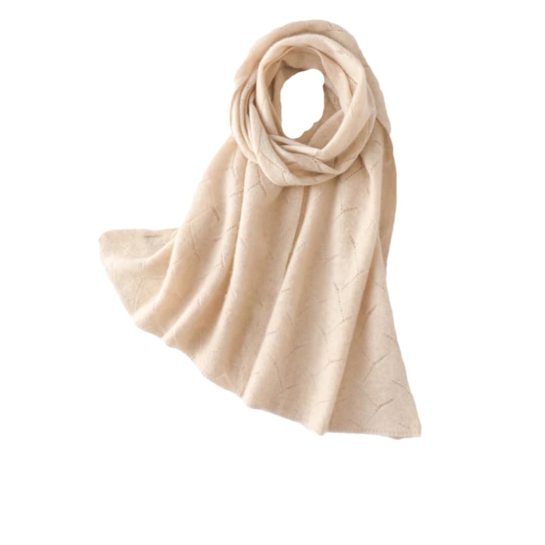 Sciarpa lavorata a maglia in cashmere da donna, per primavera, autunno e inverno, morbida e calda sciarpa lavorata a maglia