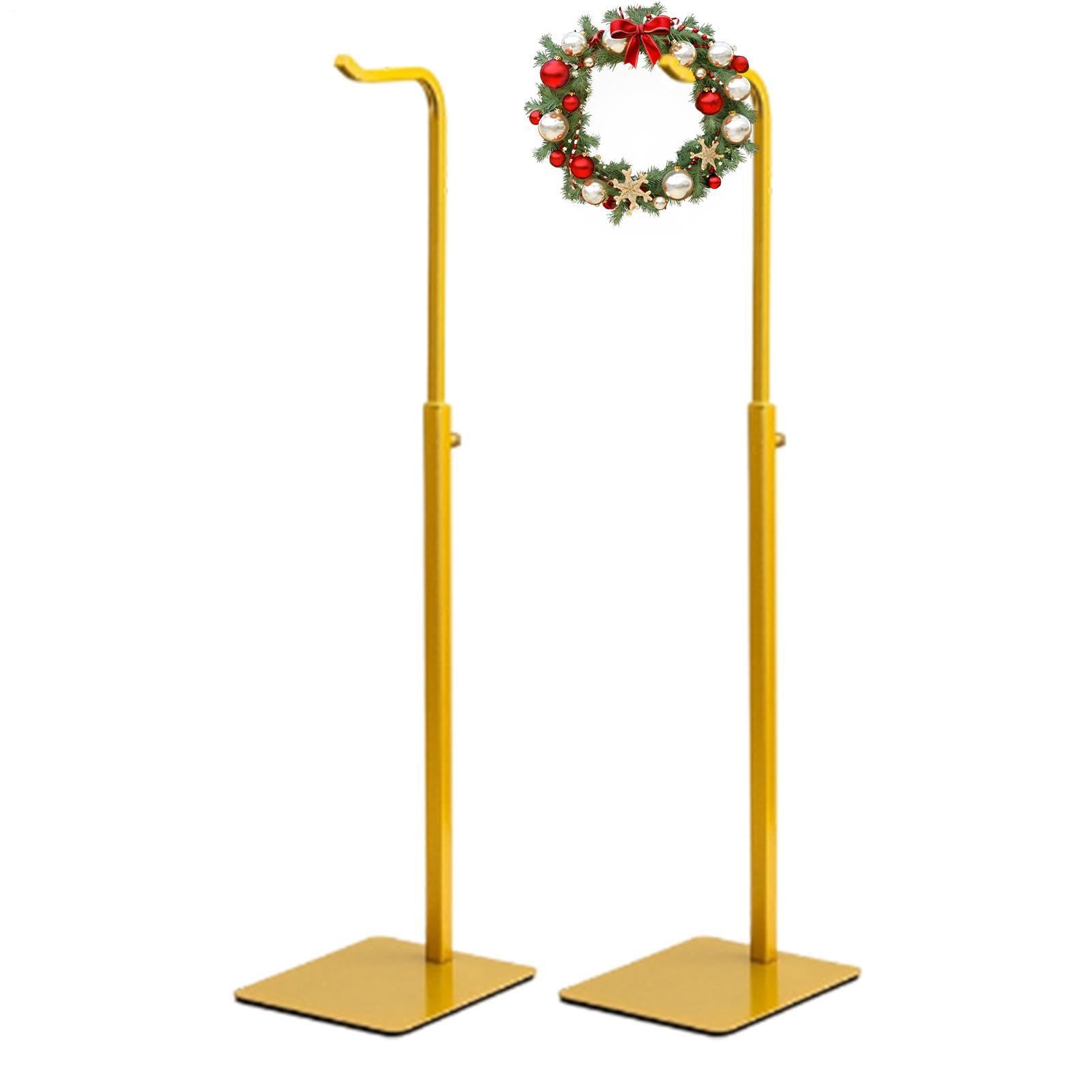Juego de 2 soportes para pancartas, altura ajustable