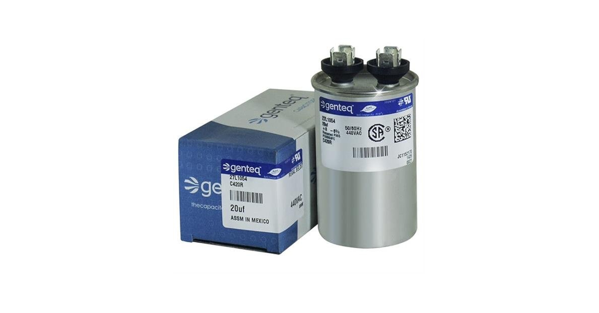 masa&amp;yan 97F5276 60 uf MFD 370 Volt VAC - Replacement Round Run