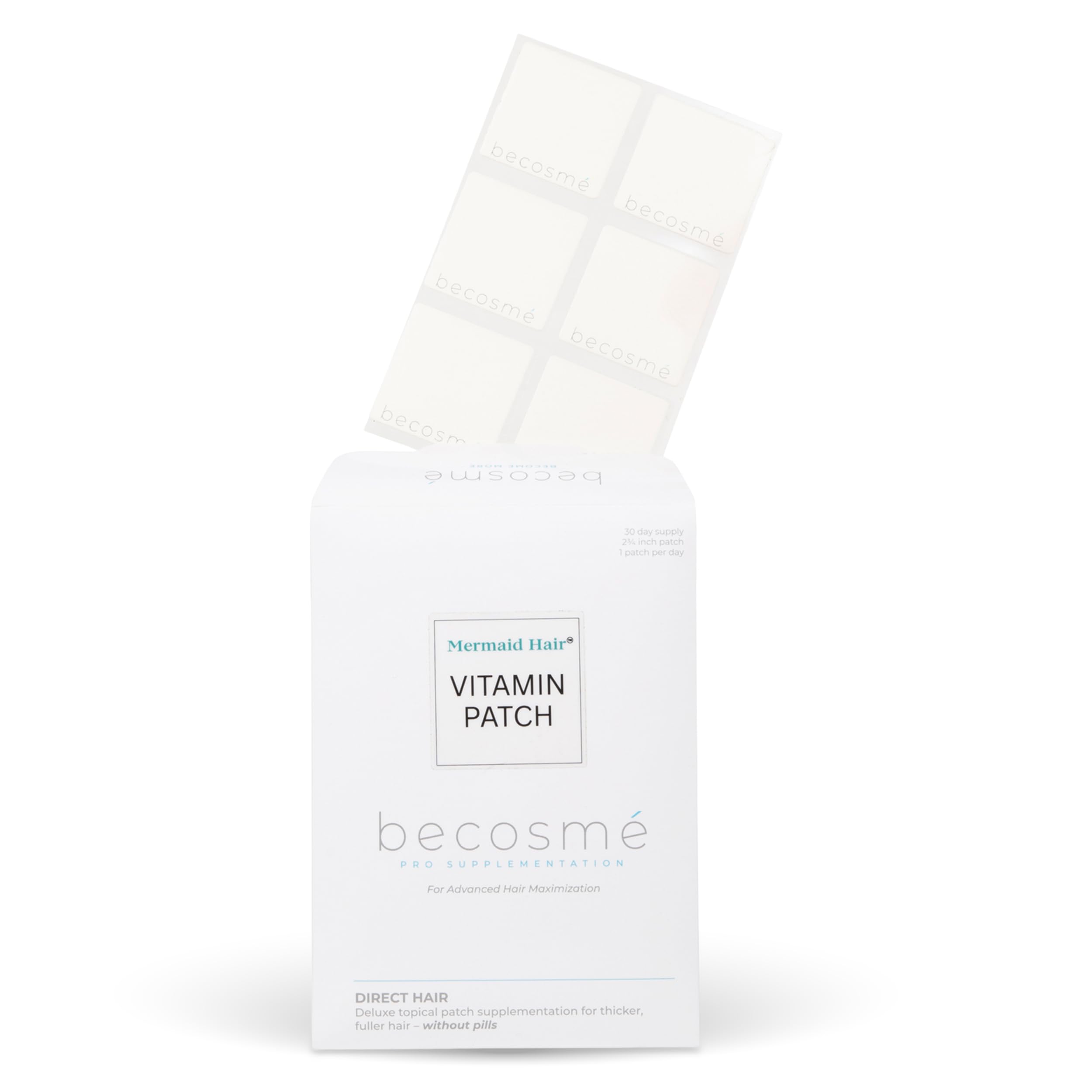 Mermaid Hair Vitamin Patch by Becosmé, Biotin, Collagen & Zinc