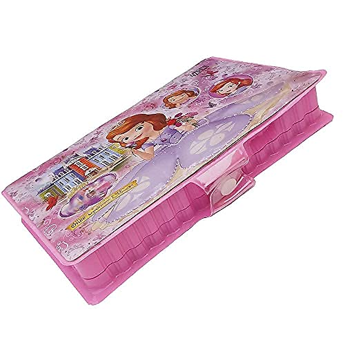 Image of Color Set 46 Pieces Art Craft Color Kit (Crayons, Water Color, Sketch Pens) for Kids (Multicolor) (Pink)
