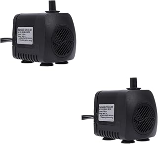 Mipcase 2 Pçs Bombas De Aquário Submersível Bomba De Depósito Submersível Bomba De Água De Aquário Bomba De Retorno Mini Bomba De Água Bomba De Hidroponia Bomba Submersível Bomba De Água