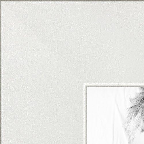 ArtToFrames 18x22 Inch White Picture Frame, This 1.25" Custom Poster Frame is Satin White Frame, for Your Art or Photos, WOMFRBW26074-18x22