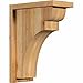 Ekena Millwork COR06X12X16YOR01RWR 6"W x 12"D x 16"H Yorktown Rough Sawn Corbel w/Backplate, Western Red Cedar
