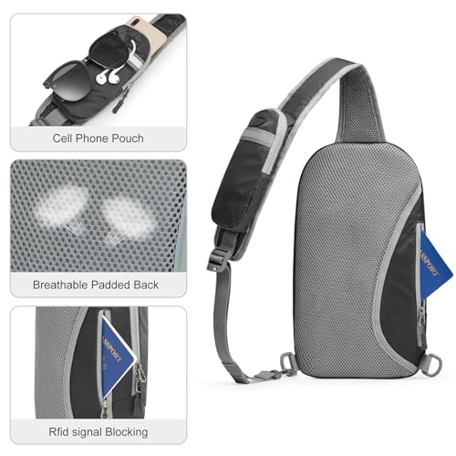 Image of G4Free Sling Bag RFID Blocking Lightweight Crossbody Backpack Chest Shoulder Bag for Travel Sports Running
