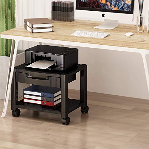 Buy Printer Stand Under Desk Printer Stand with Cable Management