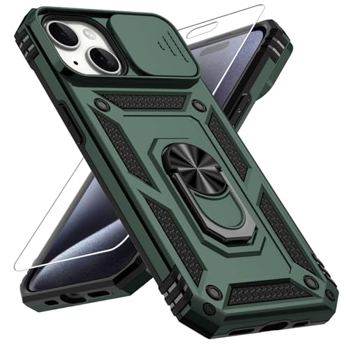 Coque iPhone 15 Plus antichoc militaire magnétique avec verre HD