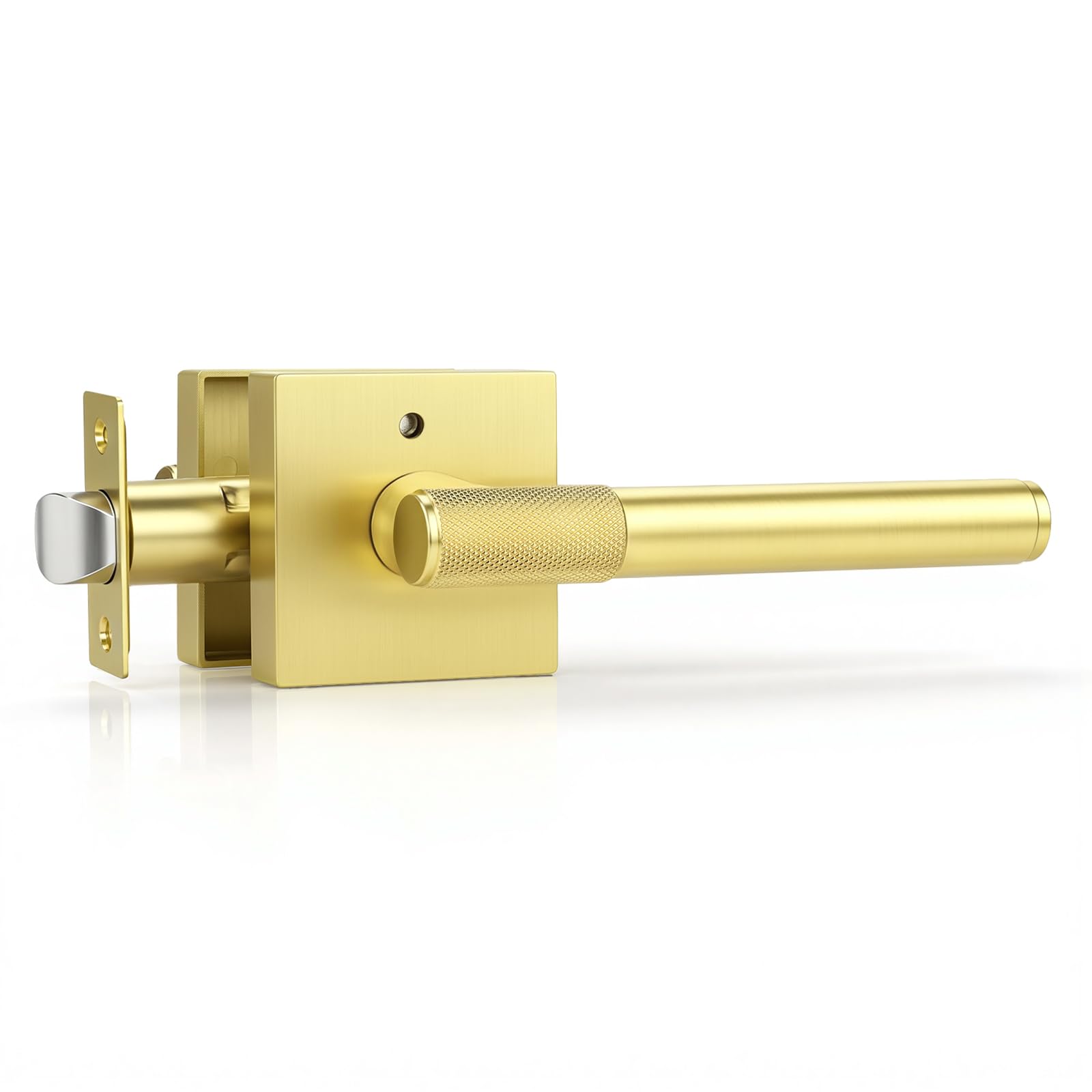 Golden Champagne Door Knobs - Modern Privacy Locks -19