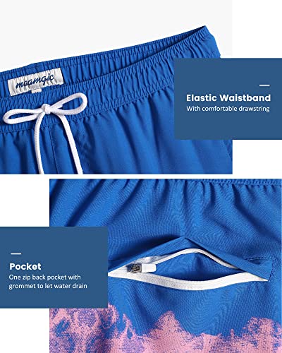 Image of maamgic Mens 5 Inch Stretch Swimming Shorts Compression Liner Swim Trunks Swimwear Bathing Suits Beach Wear Swim Suits