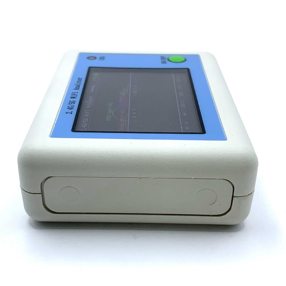 Scanner de Signal WiFi avec Écran Couleur de 2,4 Pouces, Analyseur de Routeur Rechargeable 2,4G/5G, Outil D'Aide WiFi
