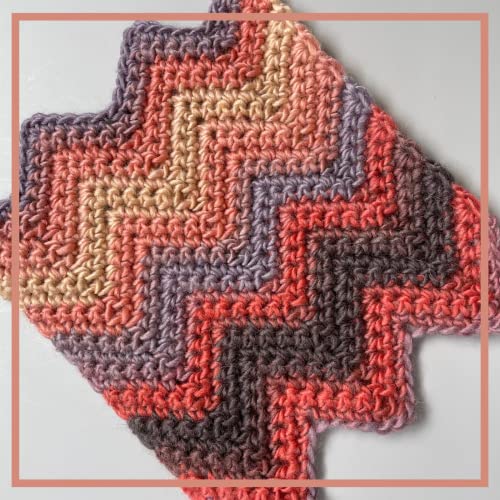 Image of Wool Wonders Yarn for Crocheting, 4-Pack (640Yds / 400G), Free Patterns - Wool Yarn for Knitting - Aran /Heavy #4 Medium Worsted Weight - Purple Peach