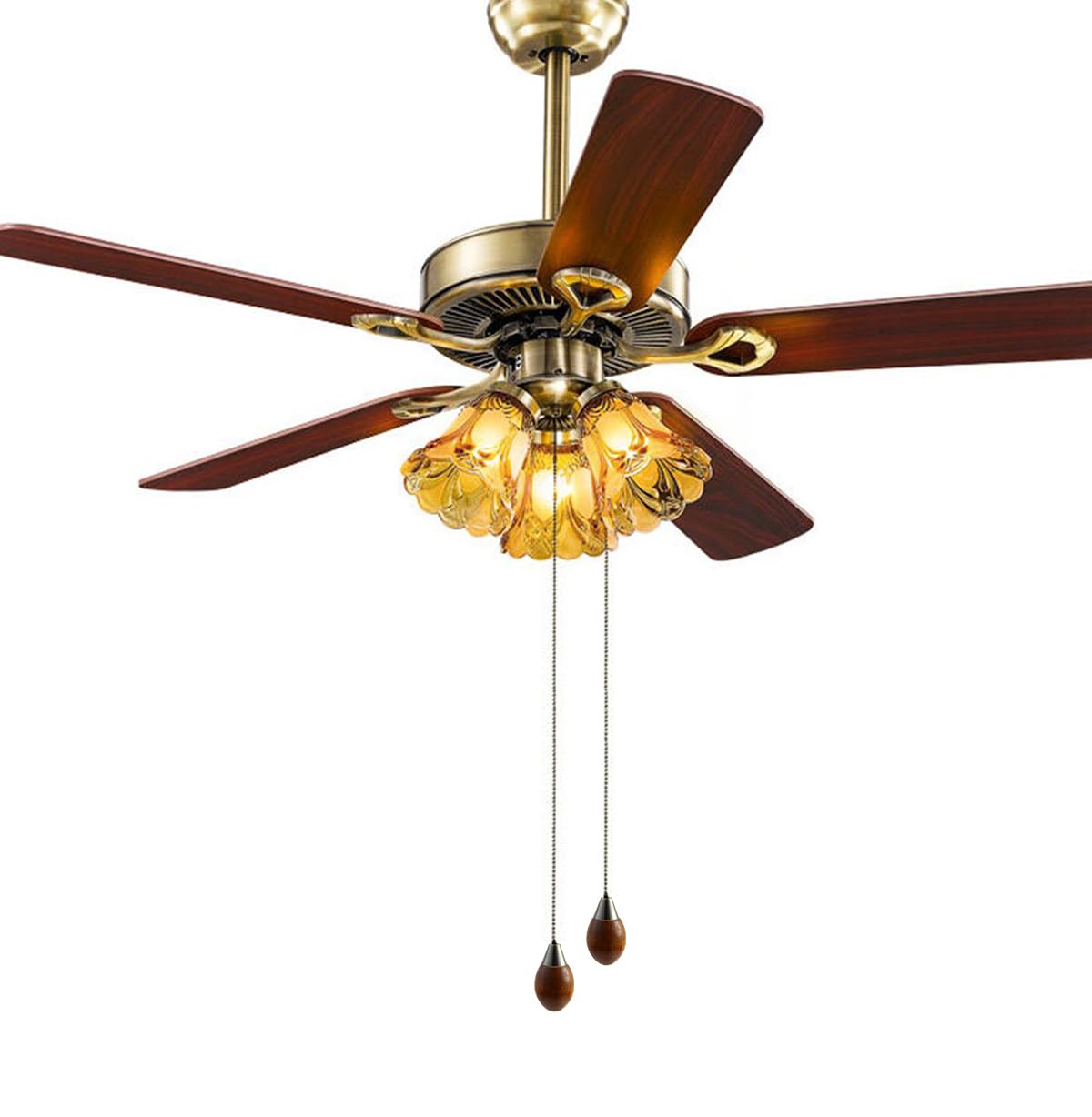 GLOBLELAND 12 Pcs 1" Tassel Charms Ceiling Fan Pull Chain Iron Ceiling Fan 12.6" Extension Ornaments Light Pull Chain With Connector For Ceiling Light Fans