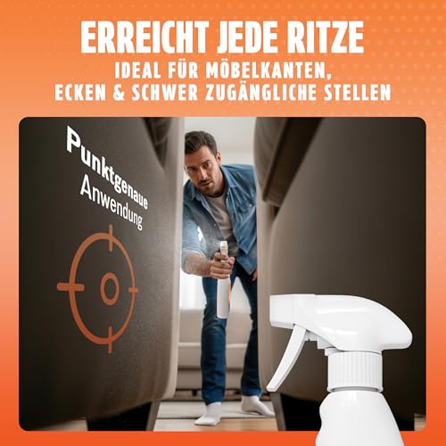 Universal Insektenspray 500ml – Insektenspray Wohnung gegen kriechende & fliegende Insekten – Ungezieferspray mit PT19 Wirkstoff – Effektiver Insektenvernichter Spray & Anti Insekten FUTUM
