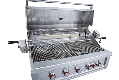 Sunstone Ruby5B-Ir-Ng 5 Burner Pro-Sear With Ir Natural Gas, 42" #TOP5