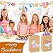 XPCARE 200Pcs Paper Gift Bags 5.25x3.25x8.25'',Gift Wrap Bags with Handles Brown Kraft Paper Bags for Small Business Paper Bags Bulk for Birthday Party Favors Shopping Retail