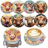 Utilisation simple : le kit comprend des outils de peinture au diamant pour vous aider à réaliser sans effort les 9 motifs de sous-verres. Commencez par retirer le film protecteur de chaque sous-verre. Localisez les strass nécessaires à l'aide des chiffres/lettres indiqués sur le sous-verre (correspondant aux sachets numérotés). Commencez à disposer les strass. Enfin, collez la base en liège au dos de chaque sous-verre.