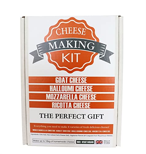 Cheese Making KIT Makes 4 Different Cheeses Goat-Halloumi-Mozzarella-Ricotta